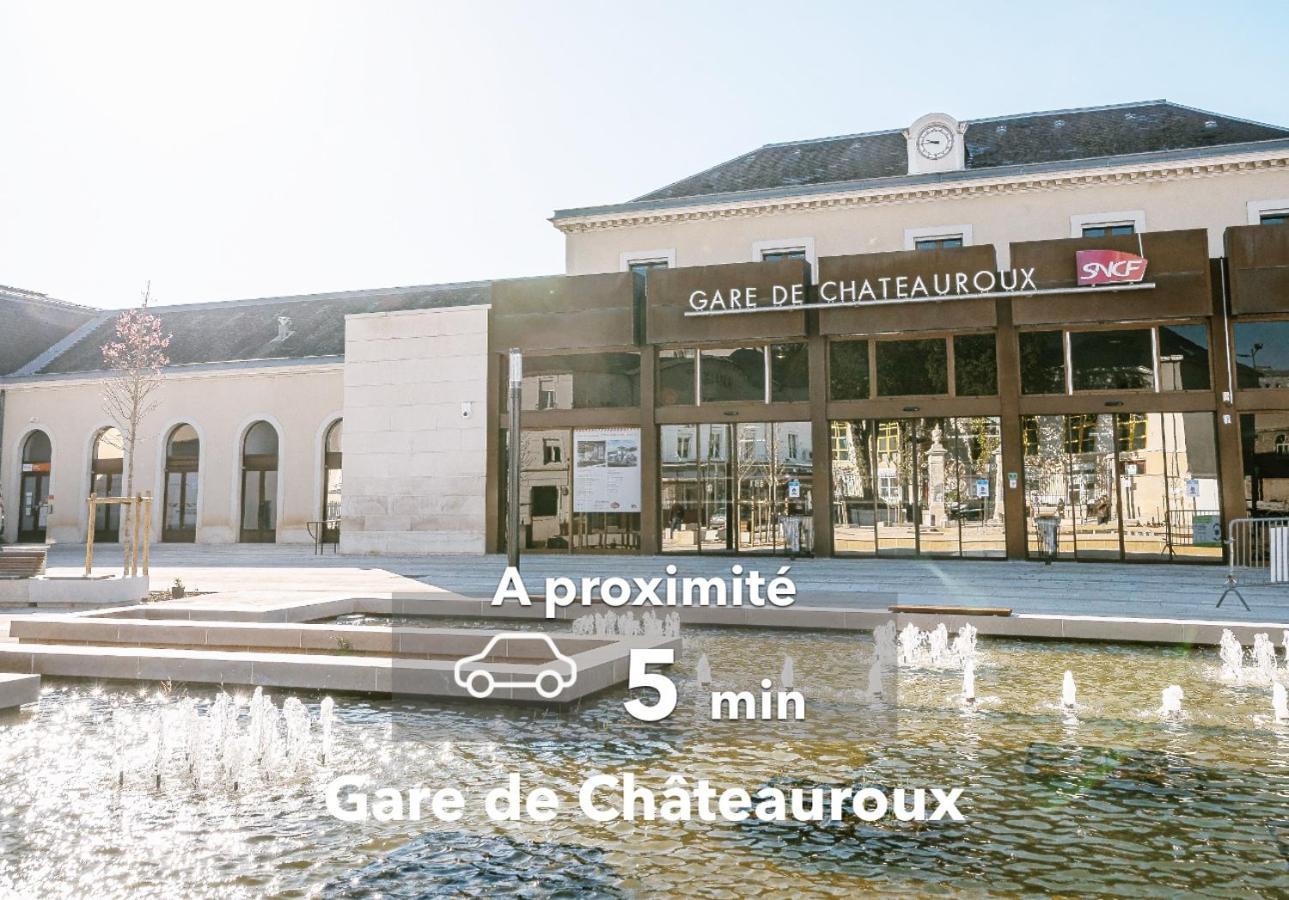 Le Studio Design ⸱ Stationnement Gratuit ⸱ Fibre Deols Exterior photo